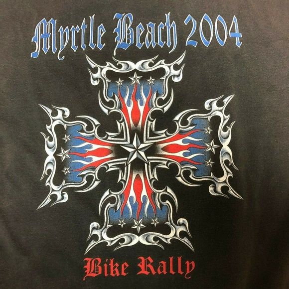 Hanes Other - Myrtle Beach Bike Rally Biker T Shirt